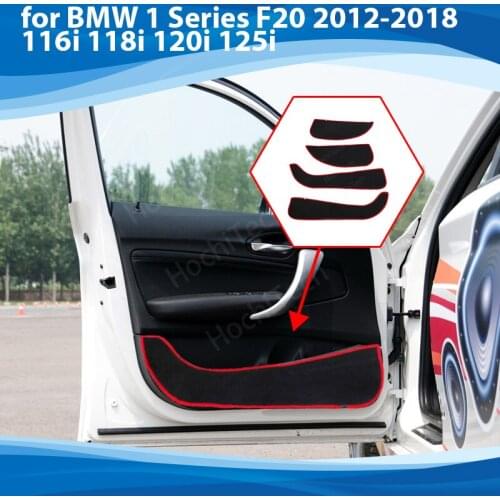 Protection Carpet Door Inside Guard Side edge cover Car Door Anti Kick Pad Sticker for BMW 1 Series F20 2012-18 116i Accessories