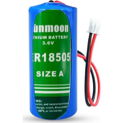 1PCS ER18505 smart water meter battery 3.6V 4000MAH ER18505H with plug