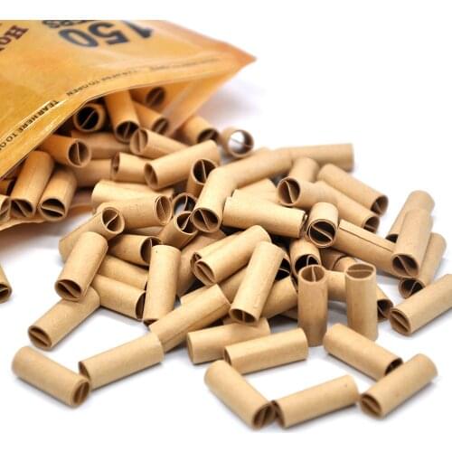 150pcs Pre Rolled Cigarette Filter Tips Rolling Paper for Cigarette Rolling Paper Filter 6MM Natural Cigarette Rollingpaper Tips