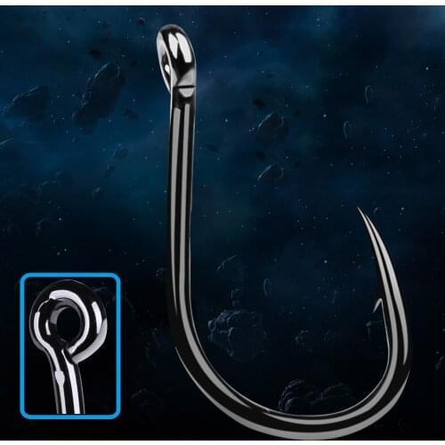200pcs/lot Barbed Fishhooks 3#-15# Single Jig Hook Peche High Quality Carp Fishing Hook Anzol Pesca Treble Hooks Fishing Tackle