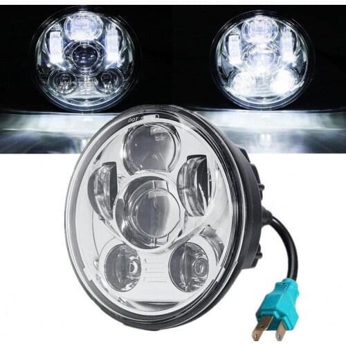 2018 Moto Accessories 5.75" headlight motorcycle 5 3/4" led headlight 5.75 inch Motorcycle Black Projector Light