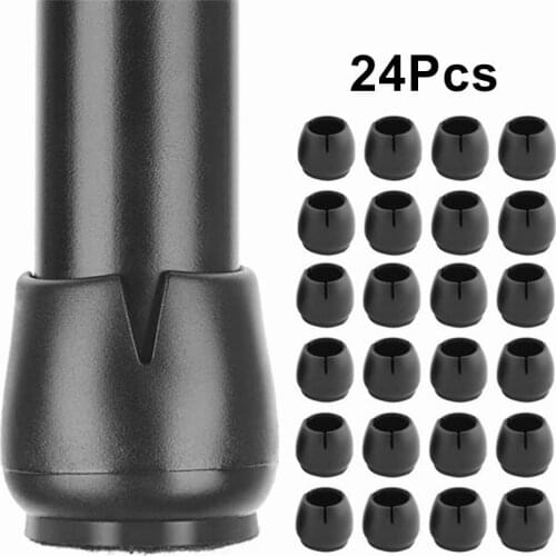 24Pcs Silicone Table Chair Leg Mat Non-slip Floor Chair Rubber Feet Pads Protection Bottom Cover Pads Wood Floor Protector