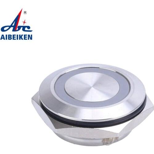 25mm 3V5V6V 12V24V 110V220V Electric Waterproof Power Without Led Light Momentary Pressure Short Mini Push Button Switch NO Led