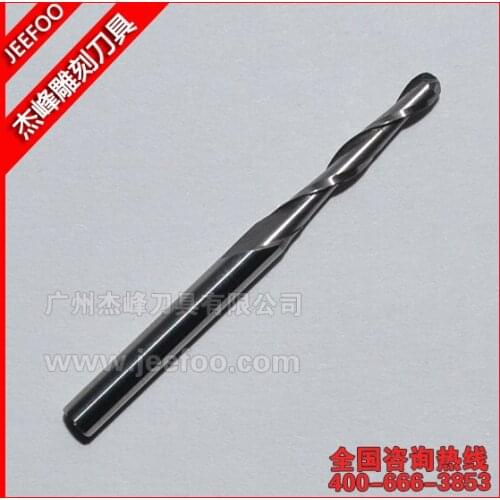 3.175*2.5*15 Two Flutes Ball Nosed End Mills, CNC Cutting Tools, Milling Cutter, CNC Router Tools for Engraving Machine