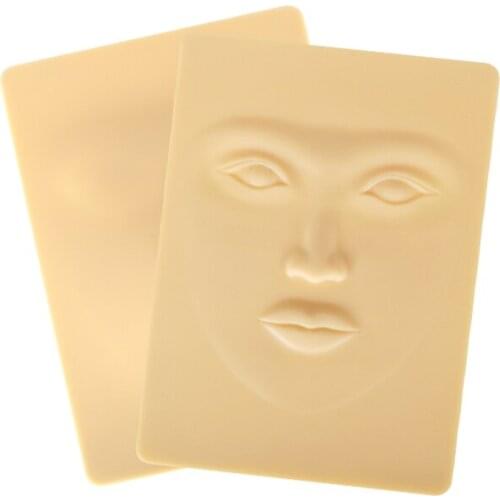 5Pcs 3D Full Face Tattoo Practice Skin Design Fake For Microblading Beginners 3D Permanent Makeup Lips Eyebrow Face Suitable