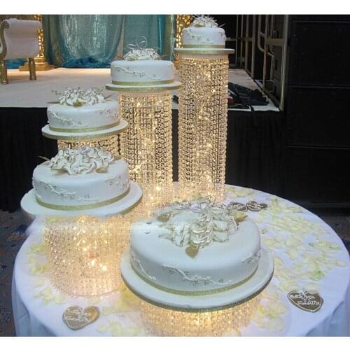 5pcs wedding cake stand Banquet Party Cake Display table centerpiece