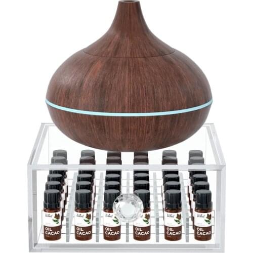 Factory Custom High Quantliy Clear Acrylic Essential Oil Display Stand Storage Box Wholesale