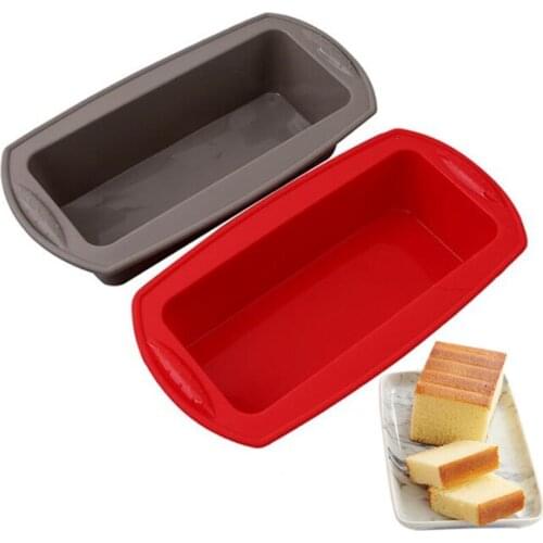 Big Rectangle Silicone Cake Mold DIY Bakeware Fondant Muffin Chocolate Moulds Cupcake Molds Cake Tools Baking Dish