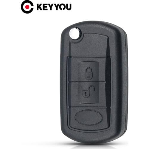 KEYYOU For LAND ROVER Range Rover Sport LR3 Discovery 2005 2006 2007 2008 2009 Folding Car Key Shell Cover Case Fob 3 Buttons