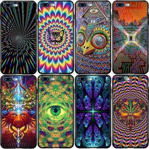 Phone Case for iPhone 5 5s SE 2020 6 6S 7 8 XS XR 11 12 Oneplus 3 5T 6T 7T Pro Max Plus Abstract Bright Trippy