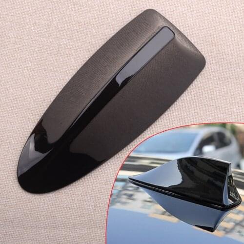 CITALL Exterior Antenna Shark Fin Cover Trim Fit for Toyota Corolla 2019 2020 Black Car Decoration
