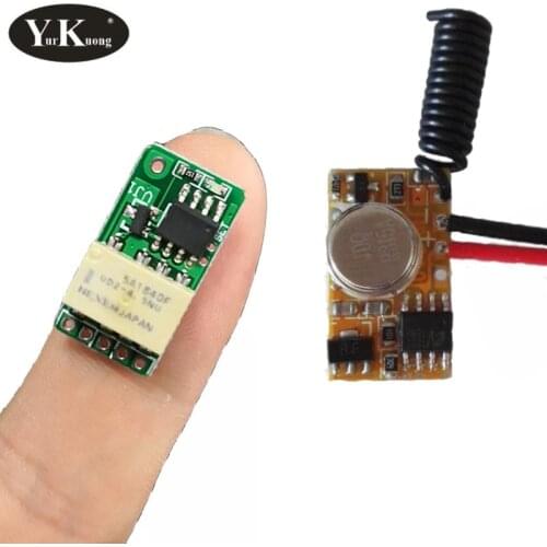 Power Saving Mini Relay Contact RF Wireless Switches 3.7v4.2v5v6v7.4v9v12v 433 Smart Home Small Tiny Remote Switches Remote PCB