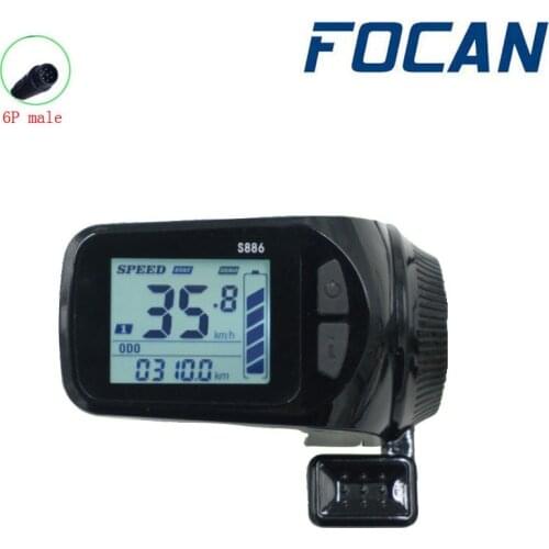 FENGCHANG E-bike LCD Display Panel Thumb Throttle Electric Bicycle Scooter S886