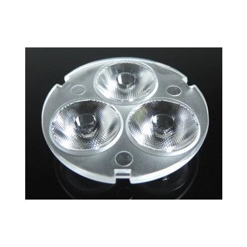 GLJ-32 High quality LED Optical Lens 3P, PMMA materials, Size: 32X7.4mm, 23 degree, Bead surface