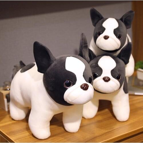 Swag Cool Bulldog Dog Plush Toy Stuffed lifelike Bulldog doll toys for children Home Decor Puppy Dog toys for kids Gift for Boy