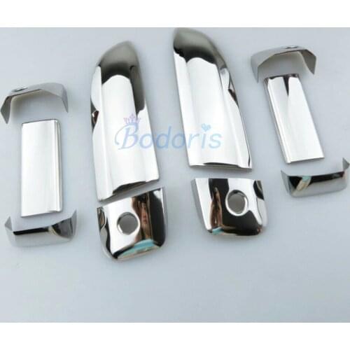 Door Handle Cover and Bowl Insert Overlay Panel 2005-2018 Chrome Car Styling Chrome For Toyota Hiace Accessories