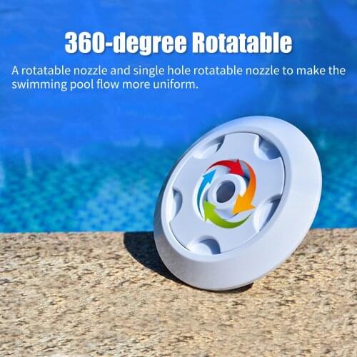 Swimming Pool Nozzle Water Outlet Pool Spa Jet 360 Rotatable Flow Inlet Fitting Adjustable Jet for Swimming Pools Spas Hot Tubs