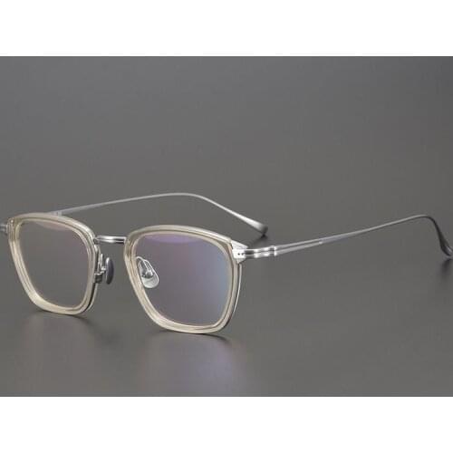 Brand Designer Glasses Frame Men Women For Wide Face Acetate Titanium Original Quality Handmade Super Light Eyeglasses Oculos