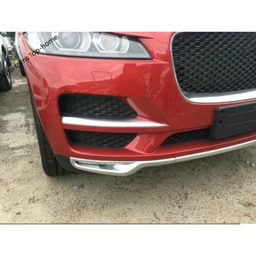 Yimaautotrims Front Head Grille Racing Grill Air Scoop Fog Lamp Lights Cover Trim Fit For Jaguar F-Pace 2017 2018 2019 2020