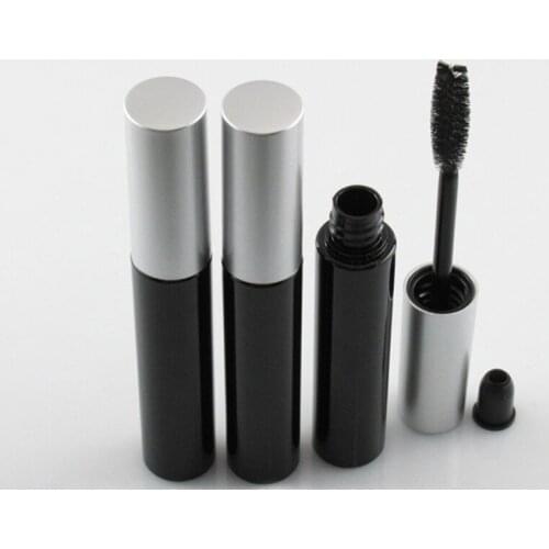 10ml Plastic Empty Mascara Tube Black Cosmetic Eyebrow Eyelashes Cream Container Makeup Eyes Cosmetic Containers 20pcs/lot