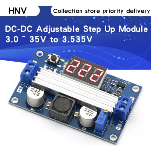 LTC1871 DC DC Step Up Booster Converter 3-35VDC to 3.5-35VDC + LED Voltmeter DC-DC Step Up Module Power Supply Voltage Regulator