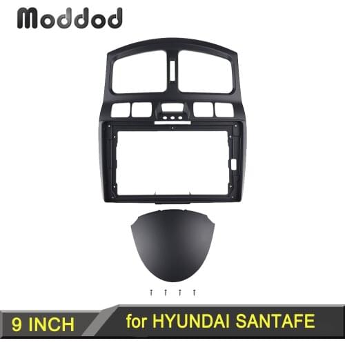 9 INCH Radio Fascia Frame for HYUNDAI SANTAFE 2000-2006 HAWTAI SANTAF 2006-2015 Stereo DVD Player Install Surround Trim Panel