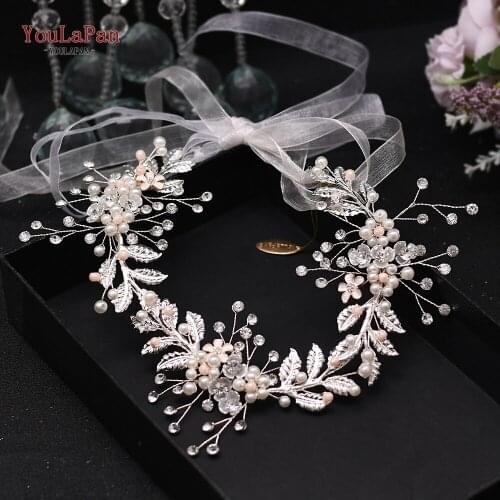 YouLaPan HP323 Silver Wedding Head Bands for Women Tiara Hair Accessories Wholesale China Girls Hair Bands Bridal Hair Jewelry