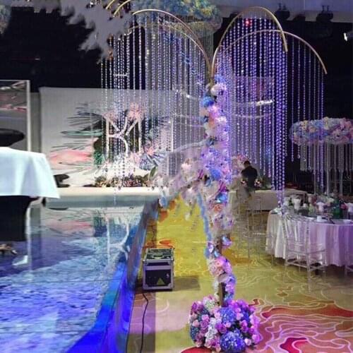 Wedding crystal bead strands tree Wedding centerpiece chandelier Event Decoration