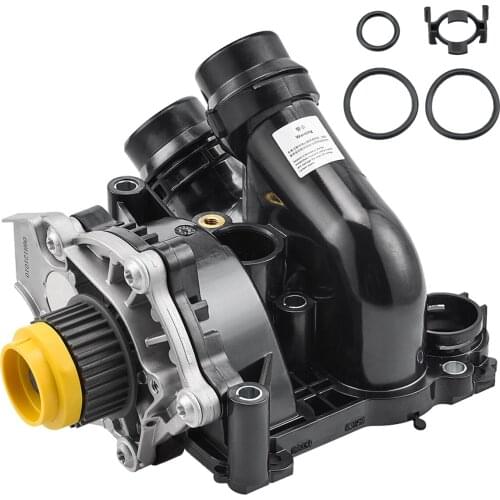 Cooling Water Pump Thermostat Assembly W/ Metal Impller 06H 121 026 BA For VW Golf Jetta GTI Passat Tiguan 1.8T 2.0T