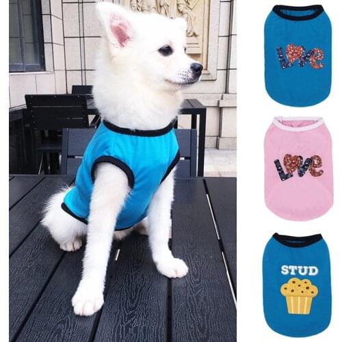 Pet Dog Thin Vest Summer Breathable Vest Casual Cartoon Cute Printing Cotton Comfortable Puppy Dogs Cats Vest T Shirt