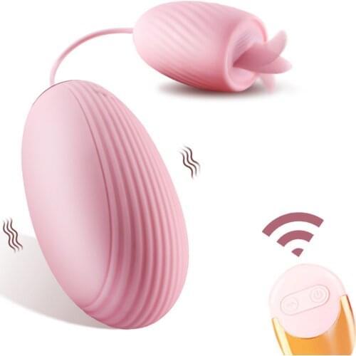 Vibrators Tongue Oral Licking USB Vibrating Egg Remote Control G-spot Vagina Massage Clit Stimulator Erotic Sex Toys For Women