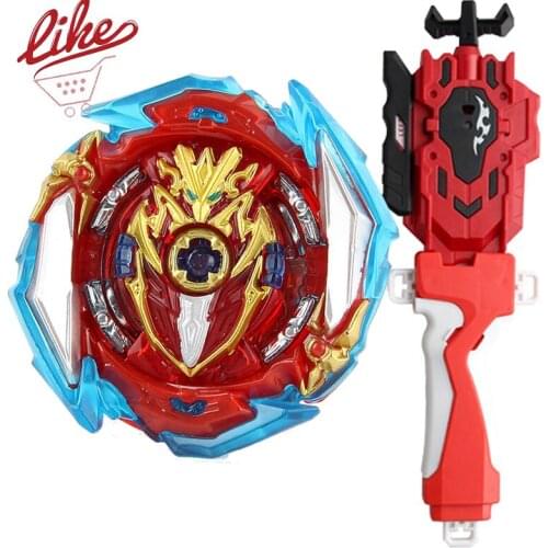 Laike Burst Superking B-173-01 Infinite Achilles B173 Spinning Top with Launcher Handle Set Toys for Children