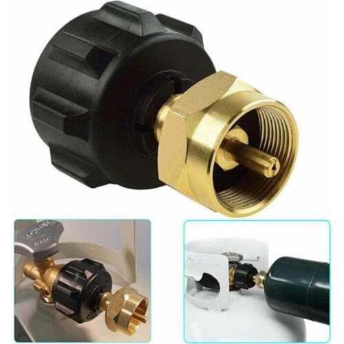 1 Replacement Propane Regulator Valve Adapter Hiking Barbecue Cooking Refill Valve BBQ Stove Regulator Adapter Accessories O4O5