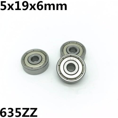 10Pcs 635ZZ 635-2Z 5x19x6 mm Deep groove ball bearing Miniature bearing High qualit 635Z