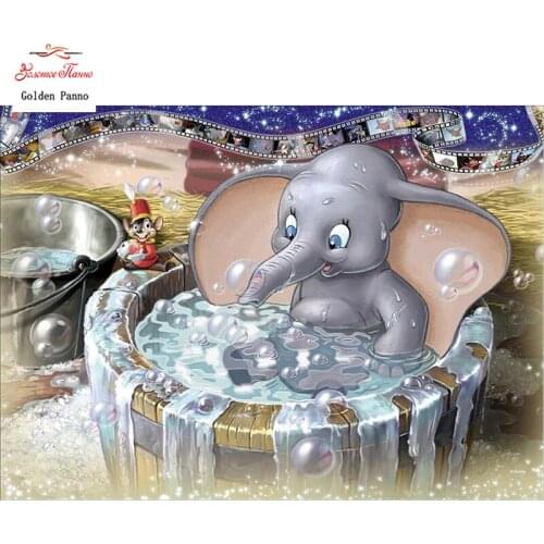 Diamond Painting Full Square 5D Diy Daimond Embroidery Diamant Mosaic Sale Displasy Broderie Diamant "Cartoon elephant" 02