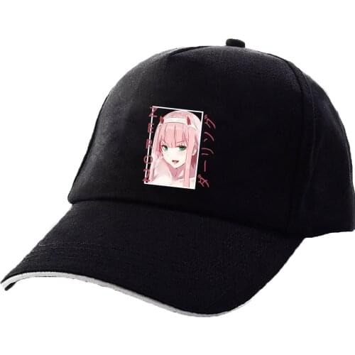 Zero Two Baseball cap Anime Cosplay Darling In The Franxx Girl Print Sun Proof unshade Adjustable Sports Casual Men Women Beret