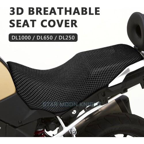 Motorcycle Seat Cushion Cover Net 3D Mesh Protector Insulation Cushion Cover For Suzuki V-Strom VStrom DL1000 DL650 DL250 DL 650