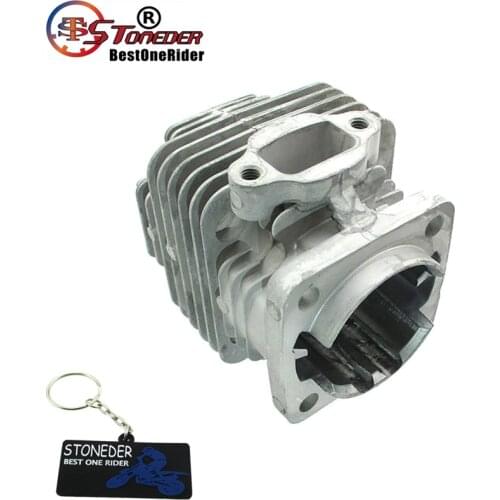 STONEDER 44mm Ported Performance Racing Block Bore Cylinder For 2 Stroke 47cc 49cc Engine Mini Moto Dirt Pocket Bike ATV Quad