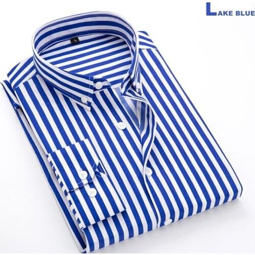 DADAKOREA Men's Striped Shirts