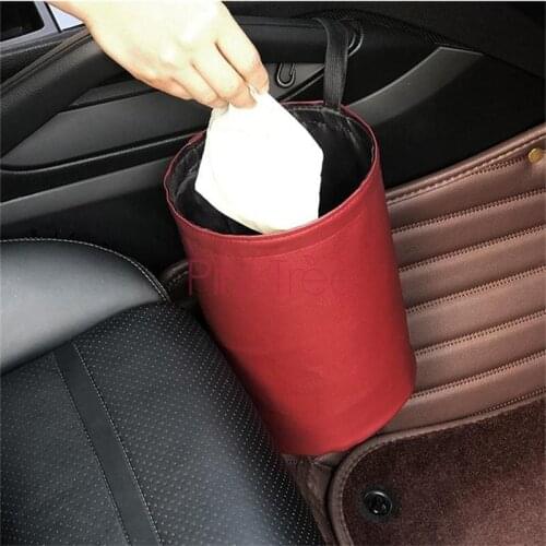 For Toyota Land Cruiser Prado FJ120 FJ150 Car Foldable Storage Bucket Trash Bin Organizer Storage Box Car Trash Can 2PCS