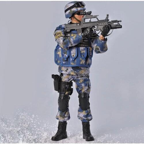 1/6 Scale Action Figure Military Model Toys, Movable Chinese PLA Marine Corps Solider Model Collection Toys