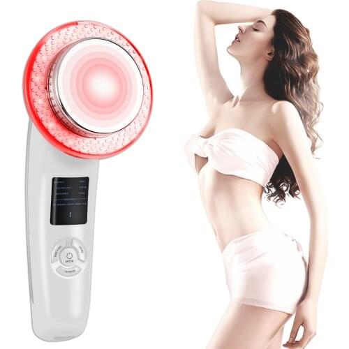EMS Therapy Machine 6 In 1 Ultrasound Cavitation Body Slimming Massager Weight Loss Anti-Cellulite Fat Burner Galvanic Infrared