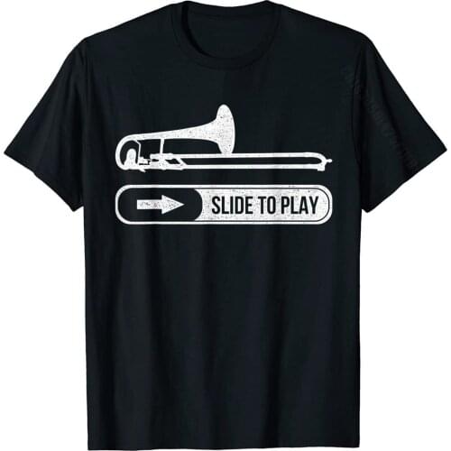Funny Trombone T-Shirt Trombonist Gift T-Shirt Cotton Youth T Shirts Normal Tops & Tees Hot Sale Printed