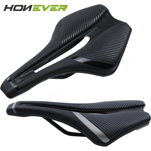HONEVER Bicycle Saddle Seat Steel Bow Back Seat Mat Road Bike Saddle Nylon Fiber Ultralight Cycling Seat Cover