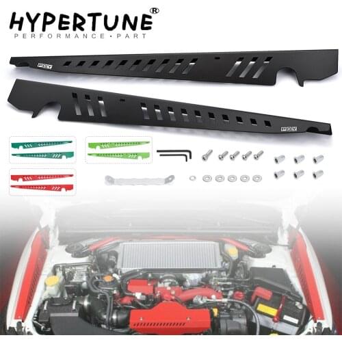 Fender Shrouds Kit Aluminum Black (Red/Green/Deep Green) Panel Plate Engine Bay w/ Hardware For 15-on Subaru WRX & STi HT-CCR04