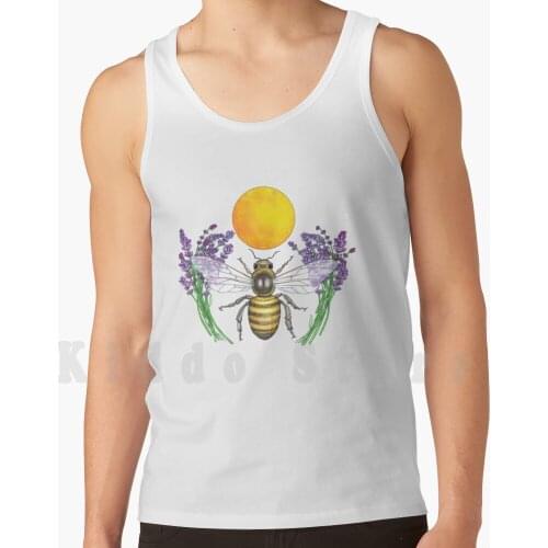 Full Moon Honey Bee tank tops vest sleeveless Comfort Seeds Junebugs Corner Manda Severin Honey Bee Full Moon Lavender