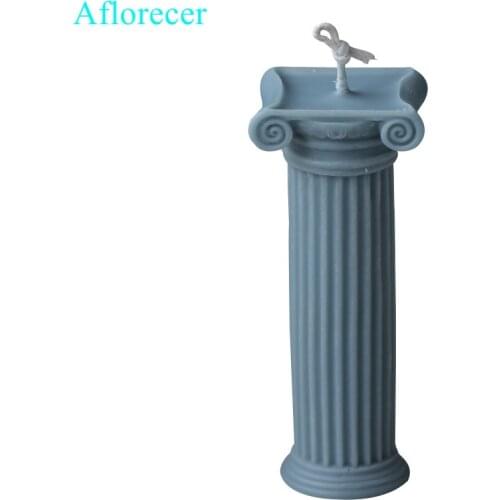 Mini Roman column Candle Mold DIY Candles Mould Soy wax Candles mold Aromatherapy Plaster Handmade Candle Home Decoration