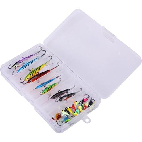 26PCS/Lot Ice Fishing Lure Set Hook 26pcs/lot Drop Ice Jig With An Eyelet Winter Fishing Hook Accessories