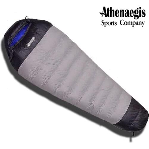 Athenaegis Brand New Arrival White Duck Down 1500g/1800g/2000g/2200g Filling Spliced Envelope Adult Breathable Sleeping Bag