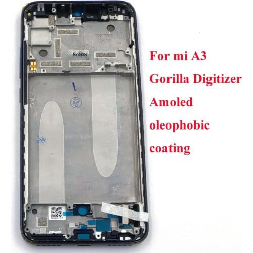 Original AMOLED Display Touch Screen for Mi A3 with Gorilla Digitizer Support 10 touch points with frame